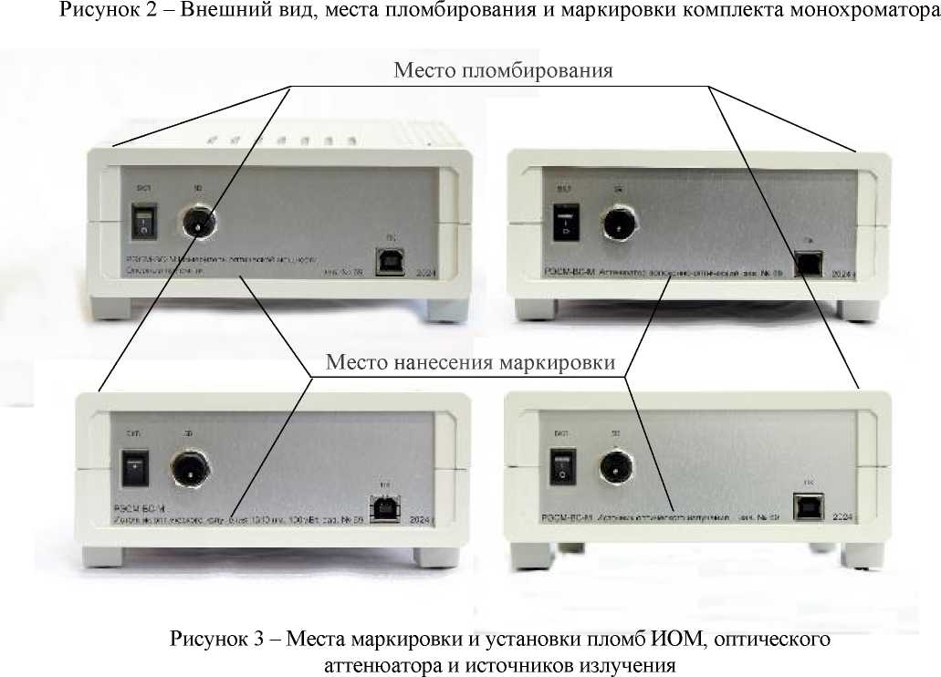 Внешний вид. Рабочие эталоны средней мощности оптического излучения в волоконно-оптических системах передачи, http://oei-analitika.ru рисунок № 3